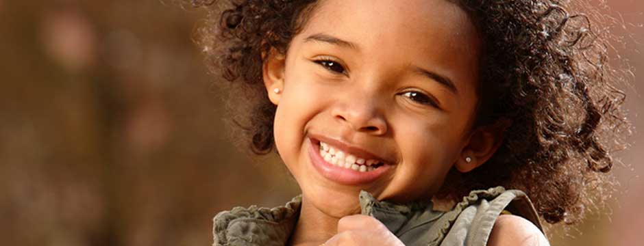 little girl smiling after visit to Dr Wilkins Family Dentistry